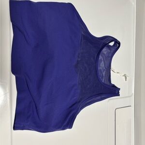 Purple Mesh Tank Top